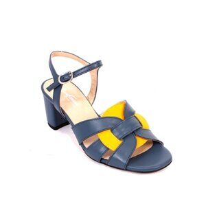 Gianni Ferrante 772 Multicolor Leather Slingbacks Heels Sandals
